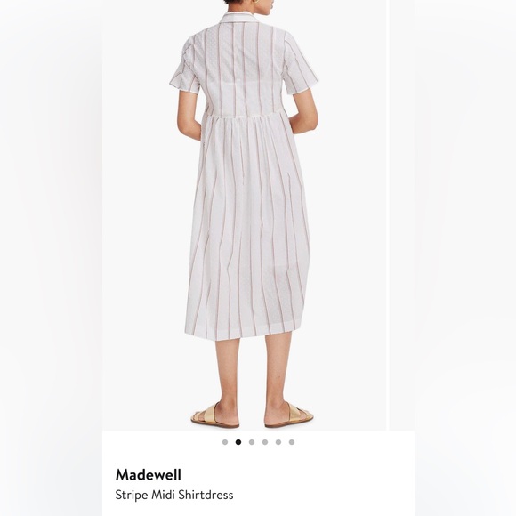 Madewell Midi Striped Cotton Shirtdress - Picture 8 of 9